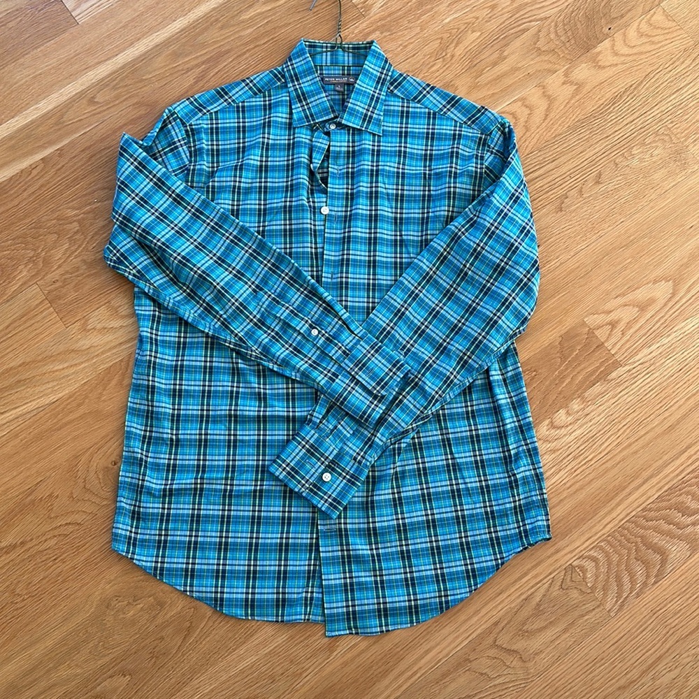 Peter Millar Mens button down. Perfect condition - image 1